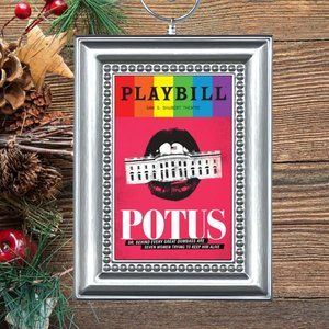 Potus Broadway Musical Playbill‎ Christmas Tree Ornament